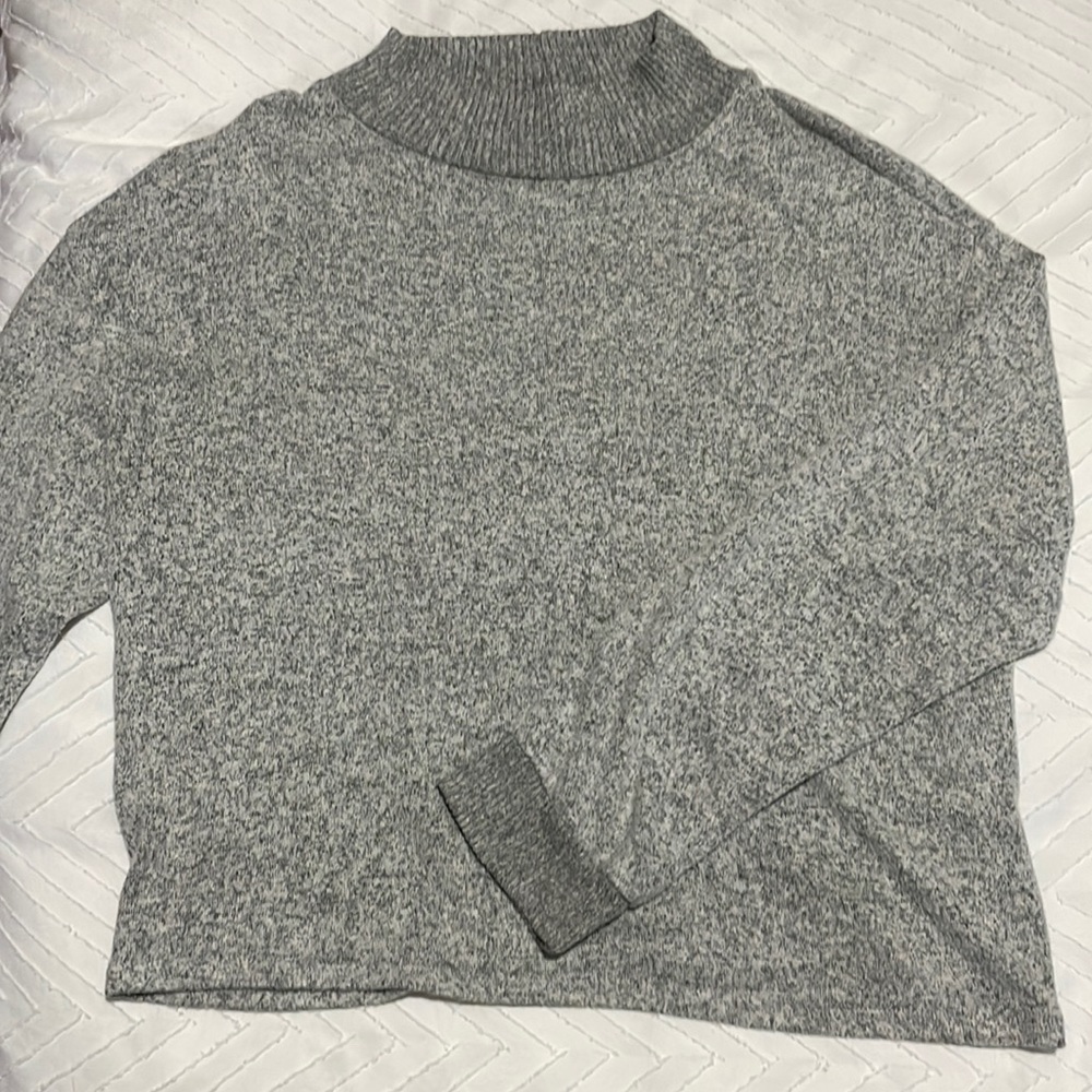 Grey turtleneck